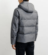 Short grey down jacket