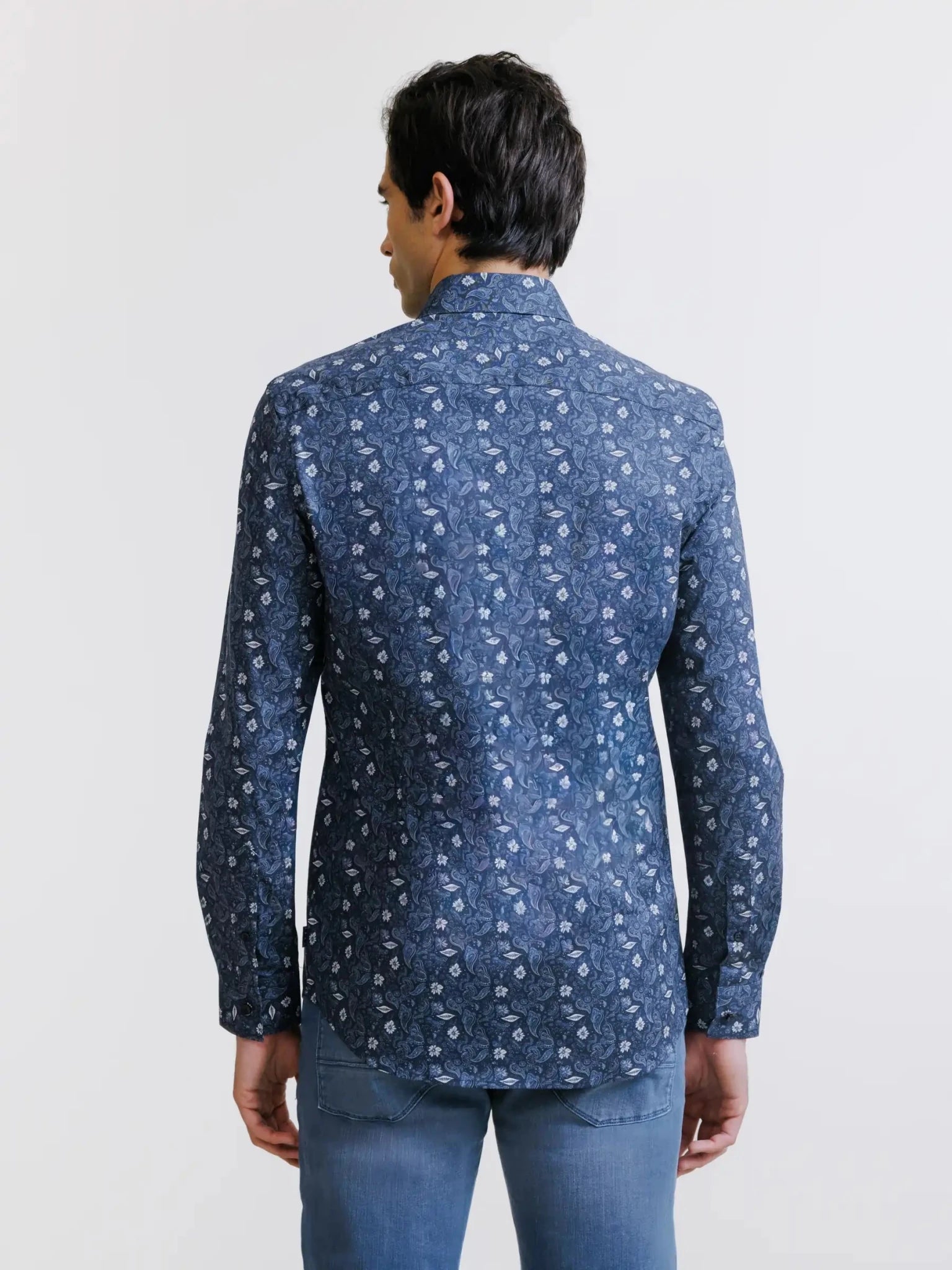 Chemise fantaisie marine - IZAC