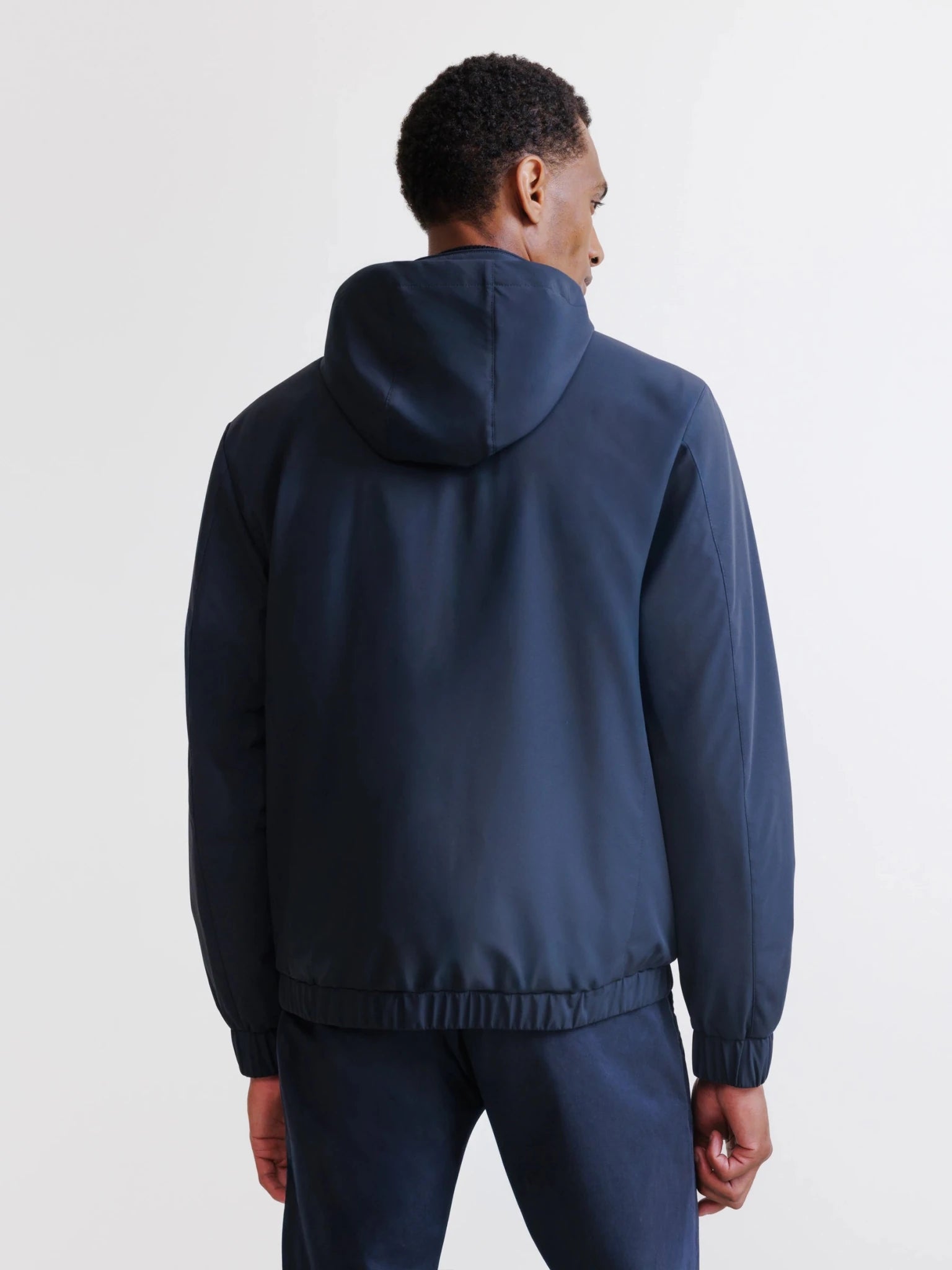 Blouson avec capuche marine - IZAC