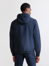 Navy hooded jacket