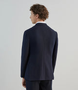 Veste ville tissu armuré marine - IZAC