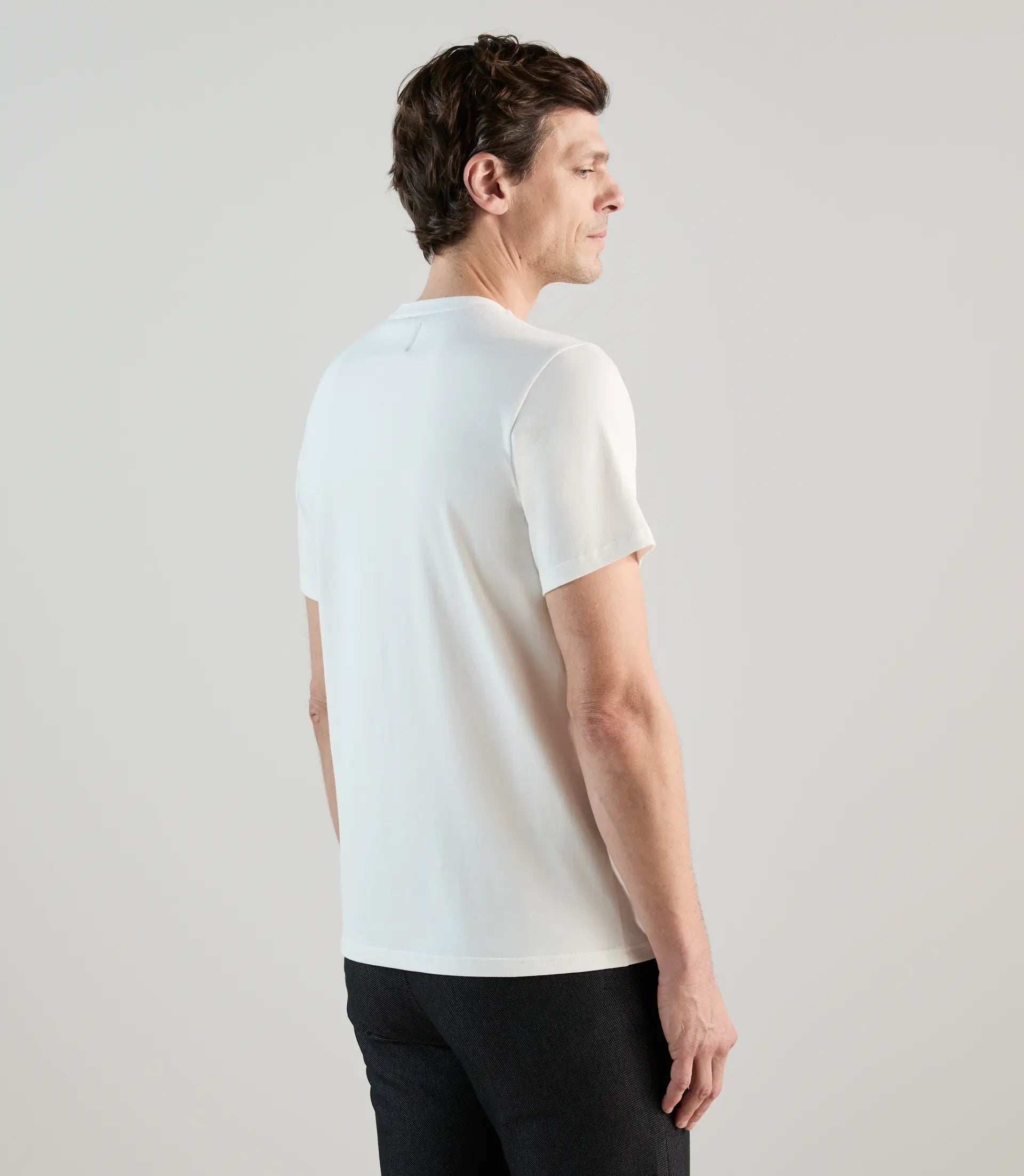 T-shirt à manches courtes avec print écru - IZAC