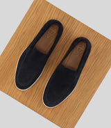 Mocassin casual en suède  marine