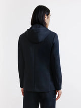 Knitted jacket with navy facing
