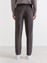 Chestnut corduroy trousers