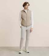 Blouson sans manche beige