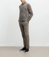 Doudoune sans manches taupe