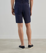 Bermuda à taille élastiquée marine - IZAC