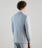 Two-button sky blue suit