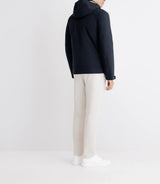 Parka courte avec col montant marine - IZAC