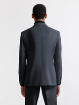 Black 100% Wool 2-Button Suit