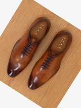 Richelieu en cuir marron