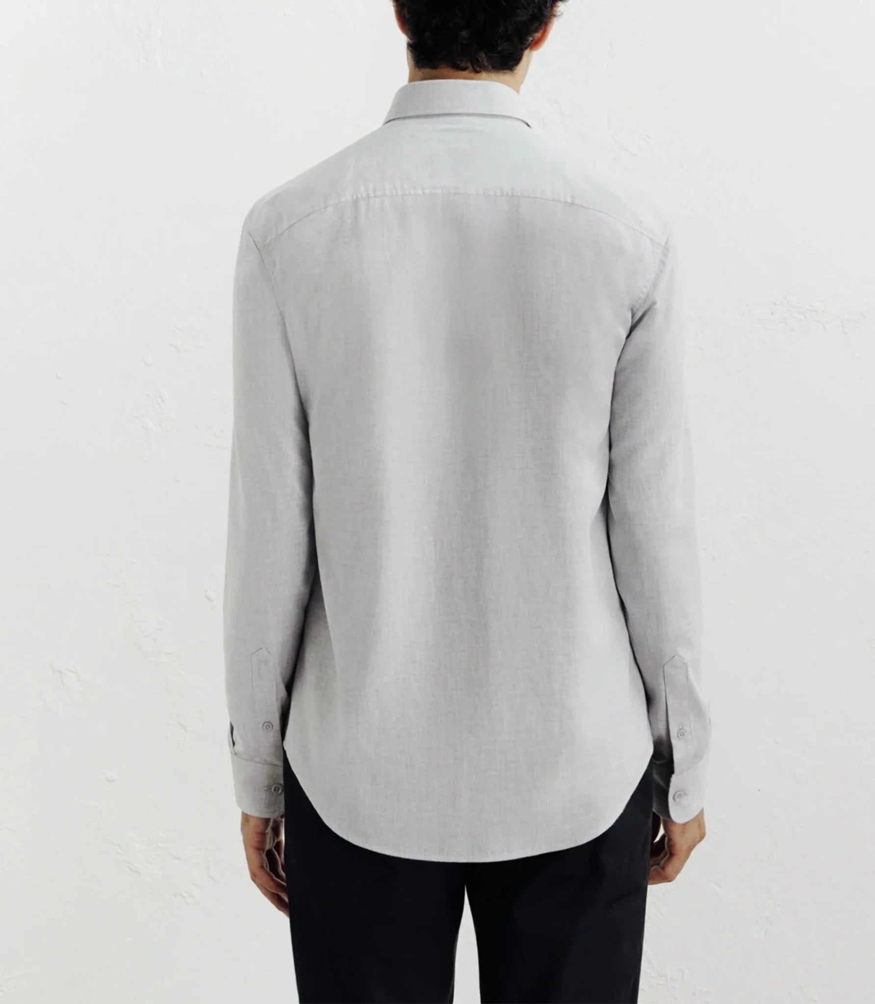Chemise casual avec col boutonné grise - IZAC