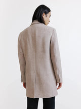 Manteau à parmenture amovible beige