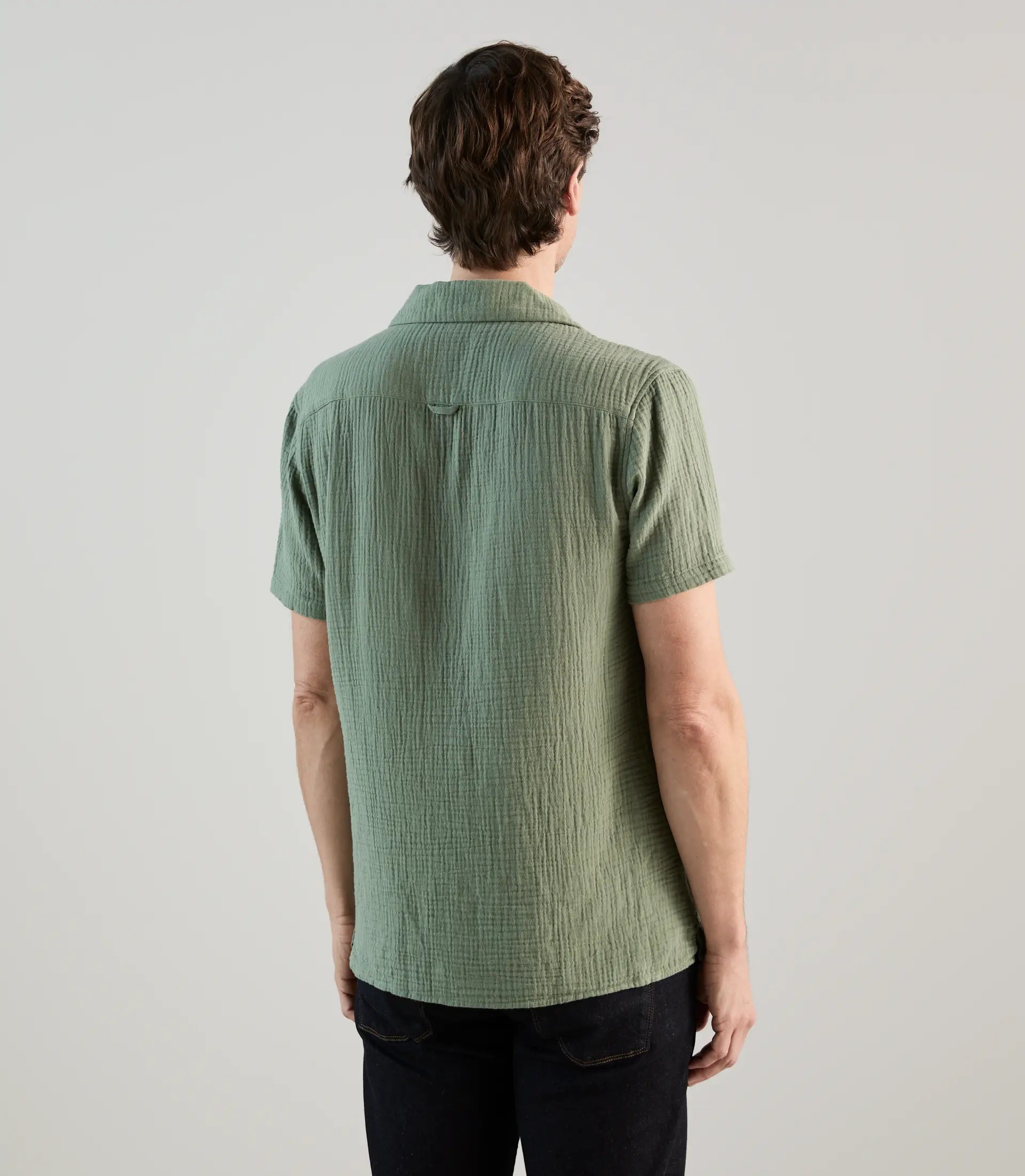Chemise unie kaki - IZAC