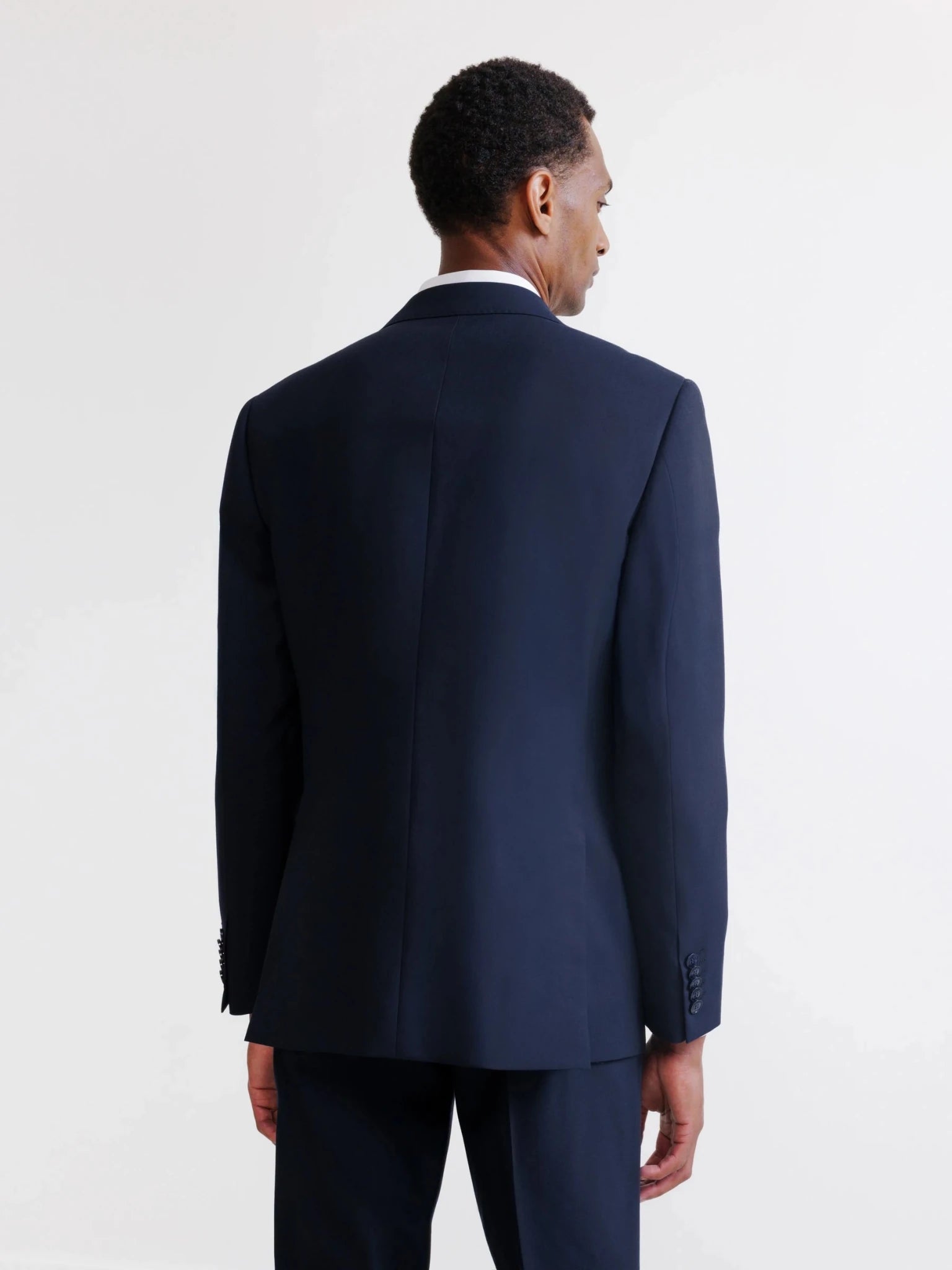 Costume 2 boutons 100% laine bleu marine - IZAC