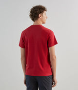 T-shirt à manches courte avec print IZAC rouge - IZAC