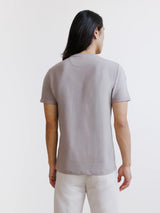 Taupe crew neck T-shirt