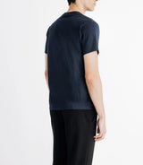 T-shirt col rond marine - IZAC