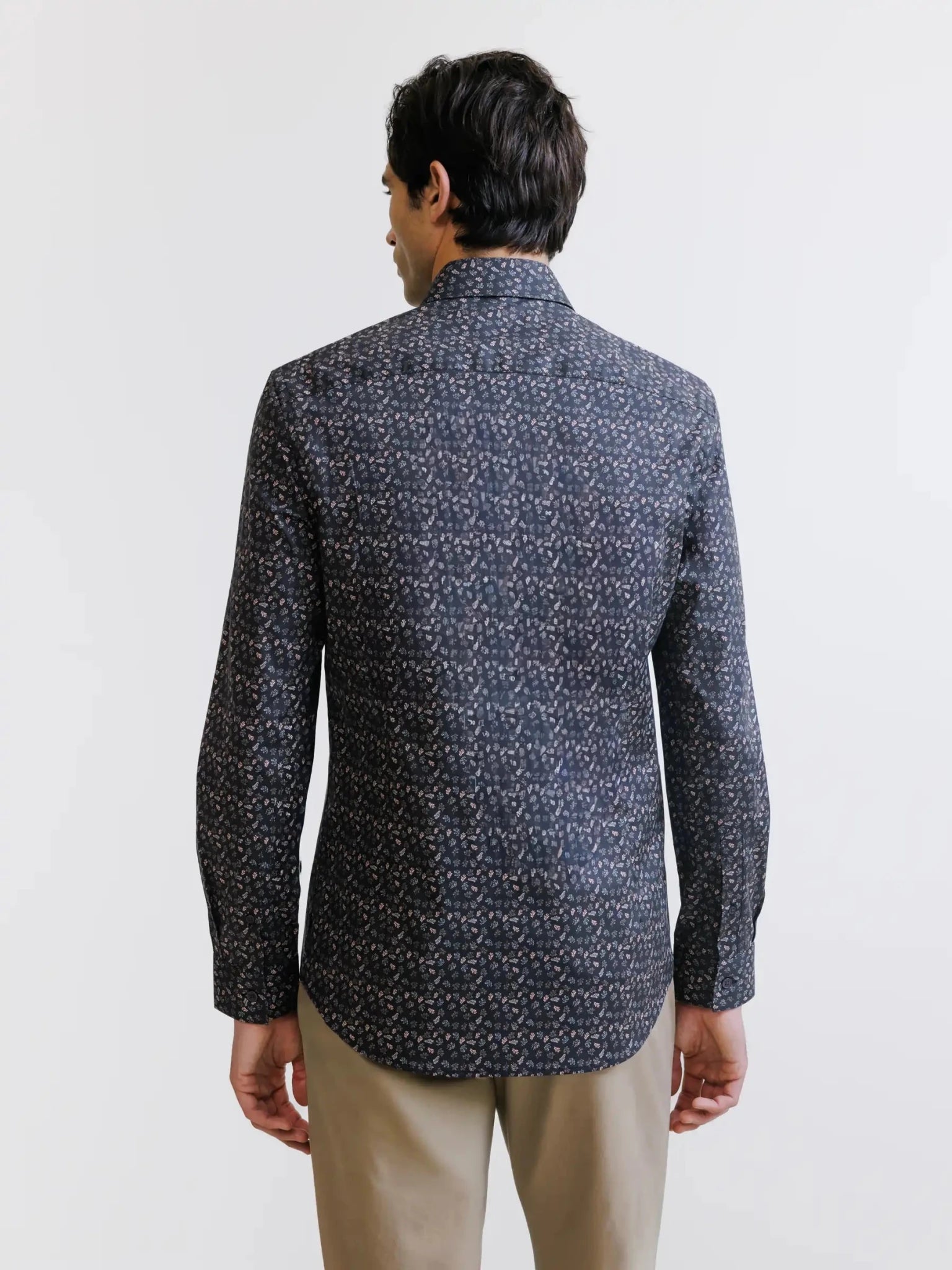 Chemise fantaisie marron - IZAC