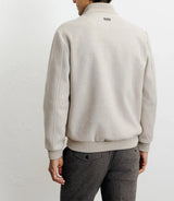 Beige stand-up collar jacket
