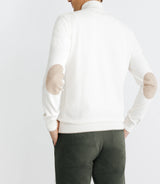 Pull coton/cachemire col zippé écru - IZAC