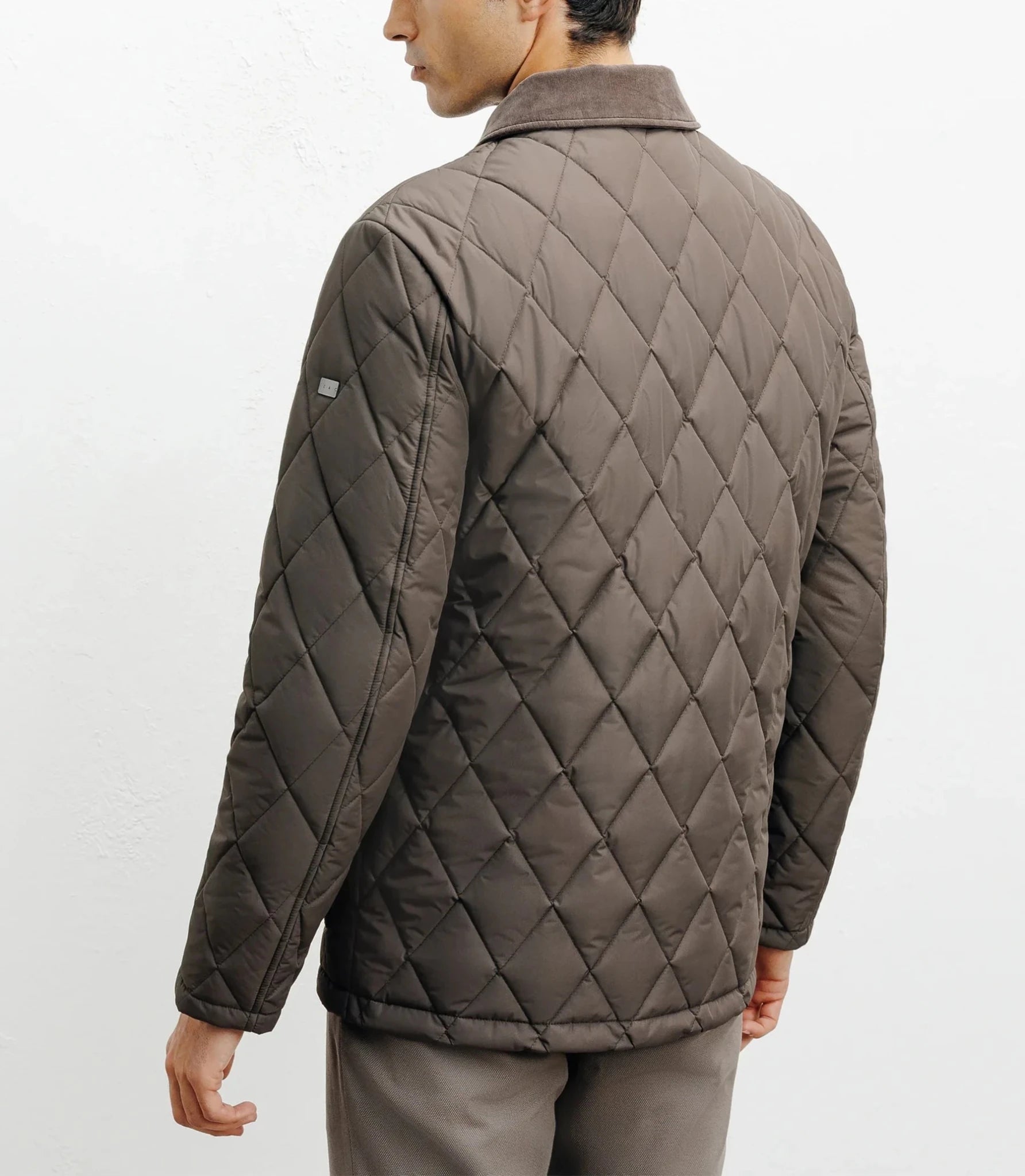 Blouson col chemise taupe - IZAC