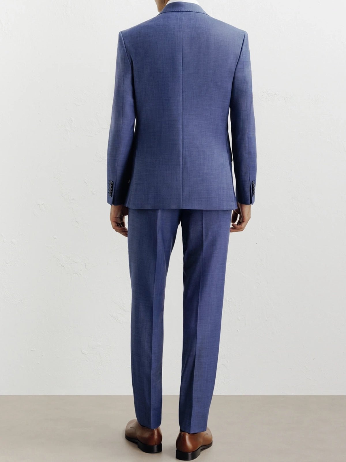 Costume en laine bleu