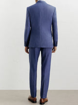 Blue wool suit