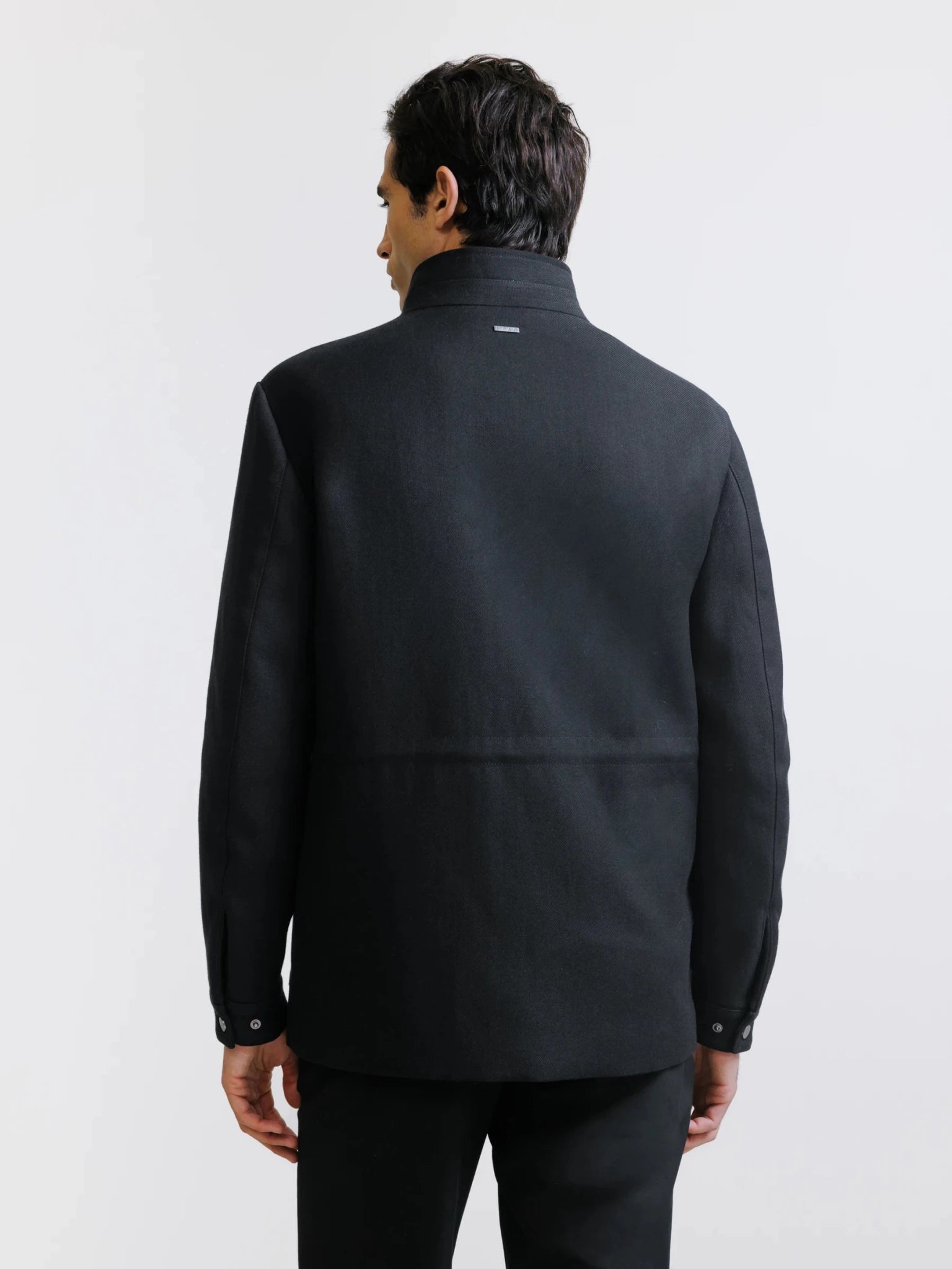 Parka courte à col montant noire - IZAC