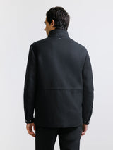 Parka courte à col montant noire
