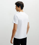 T-shirt col V blanc - IZAC