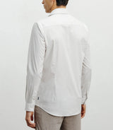 Chemise ville imprimée beige