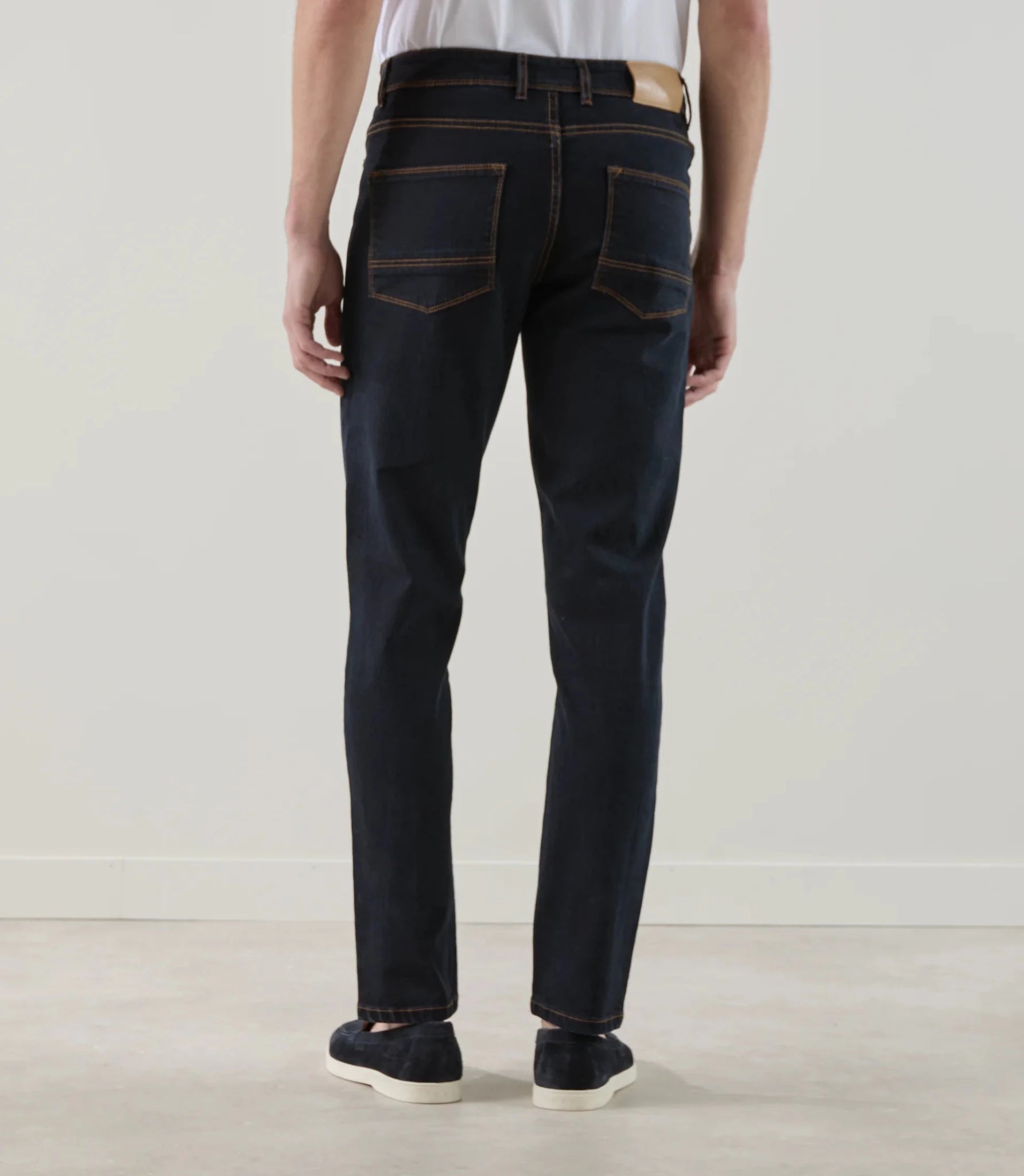 Jean 5 poches stretch marine foncé - IZAC