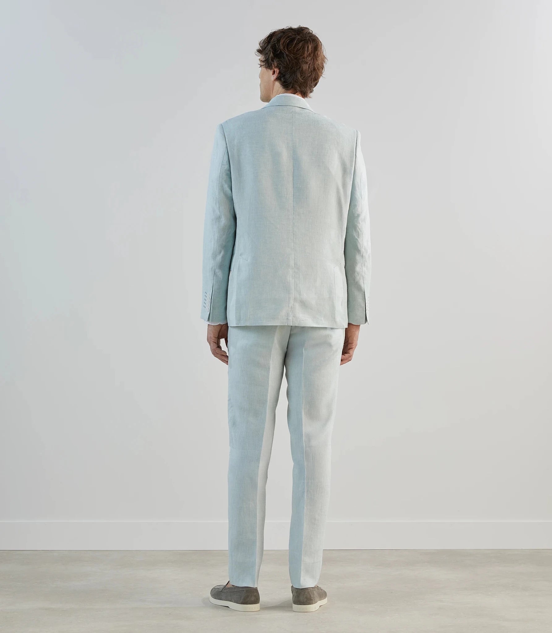 Veste ville 100% lin vert d'eau - IZAC