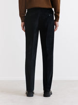 Black corduroy city trousers