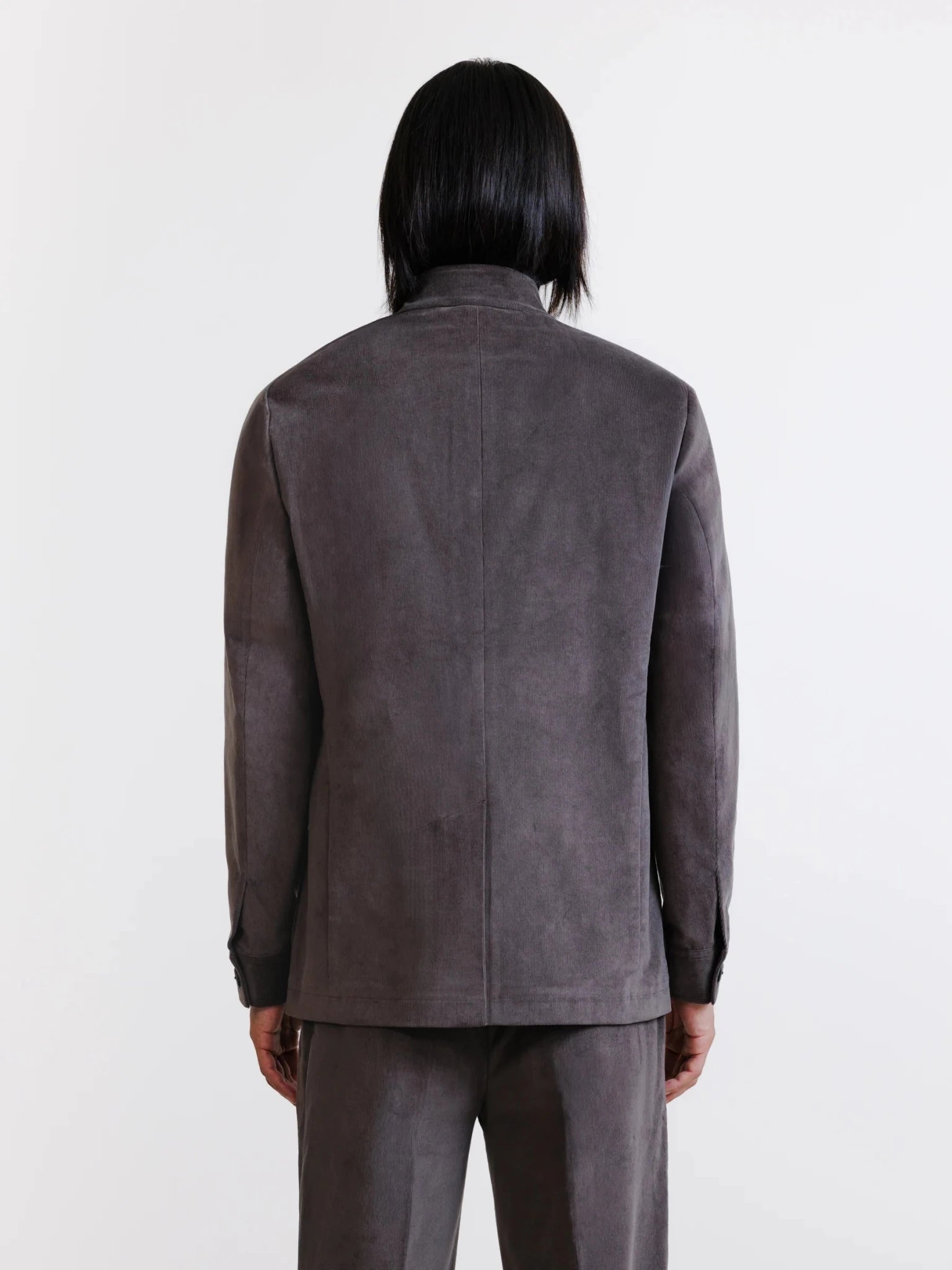 Veste col mao châtaigne - IZAC