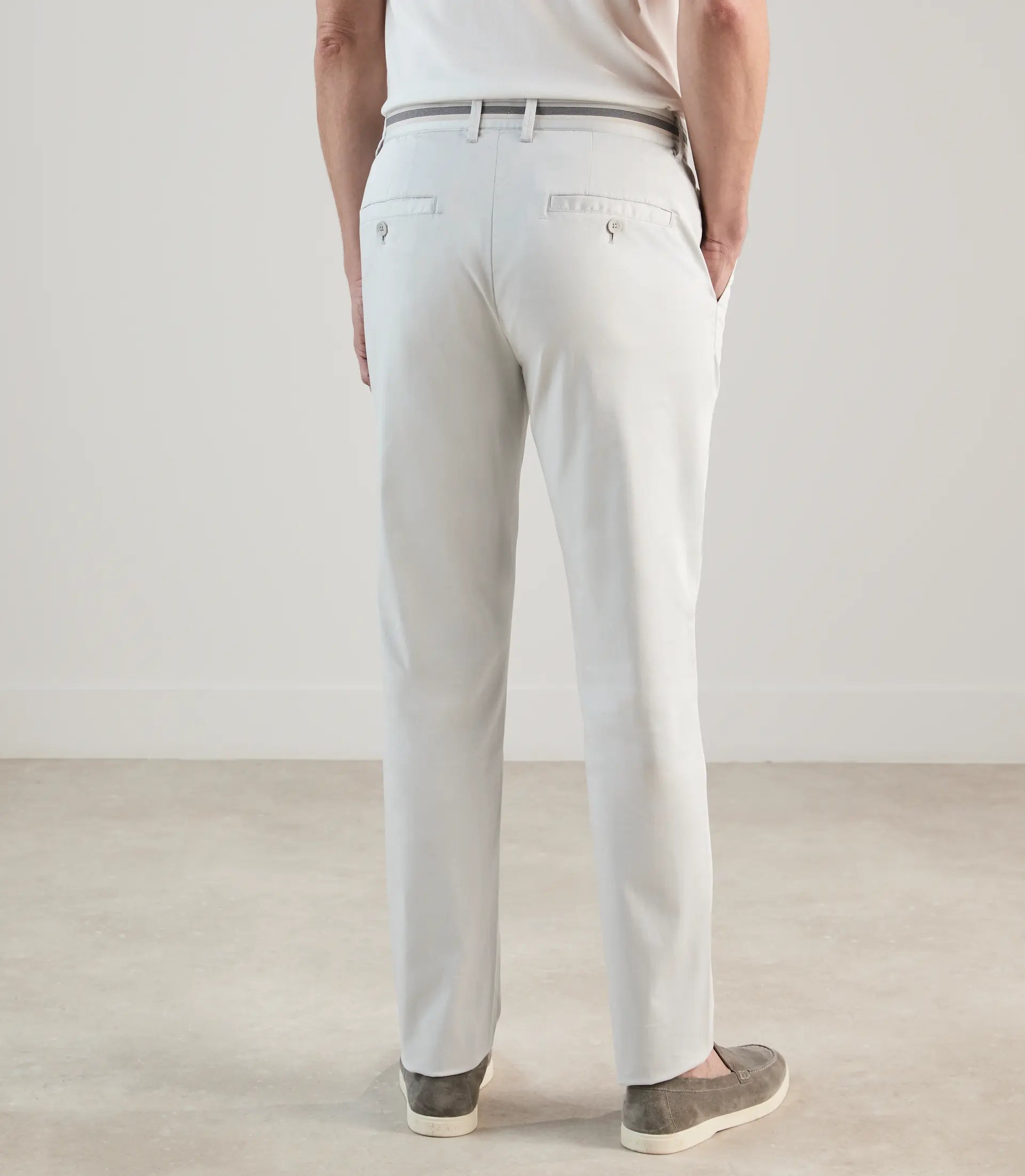Pantalon chino gris perle - IZAC