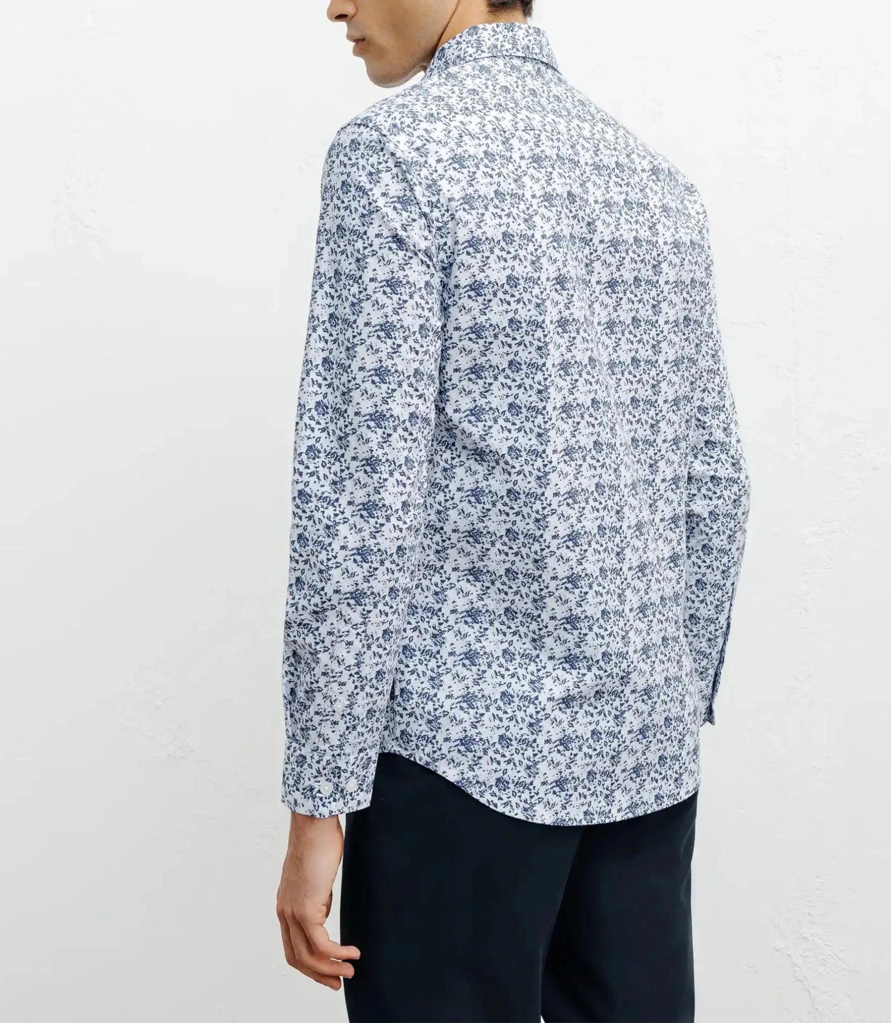 Sky flower print casual shirt