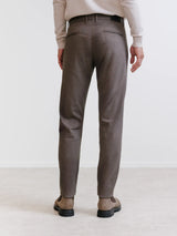 Pantalon armuré châtain