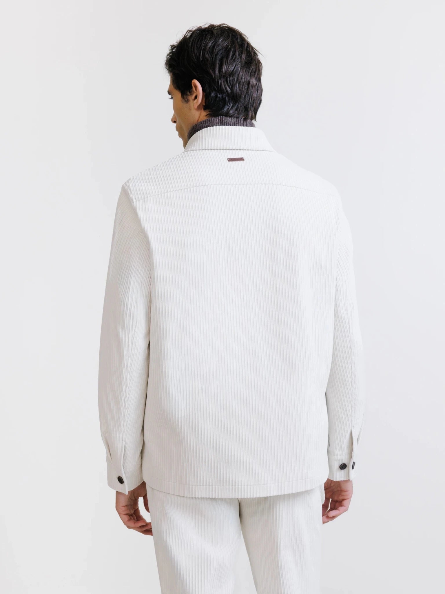 Veste en velours côtelé écru - IZAC