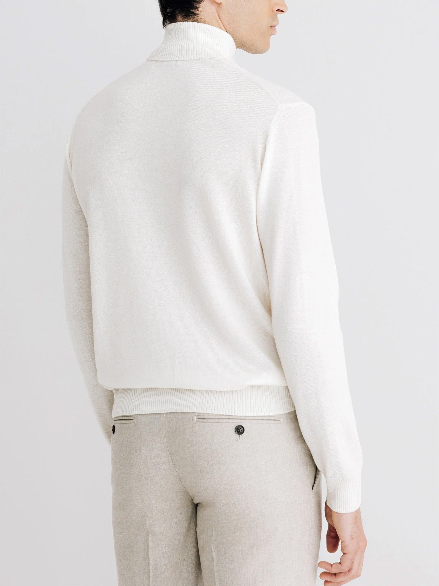 Pull col roulé écru - IZAC