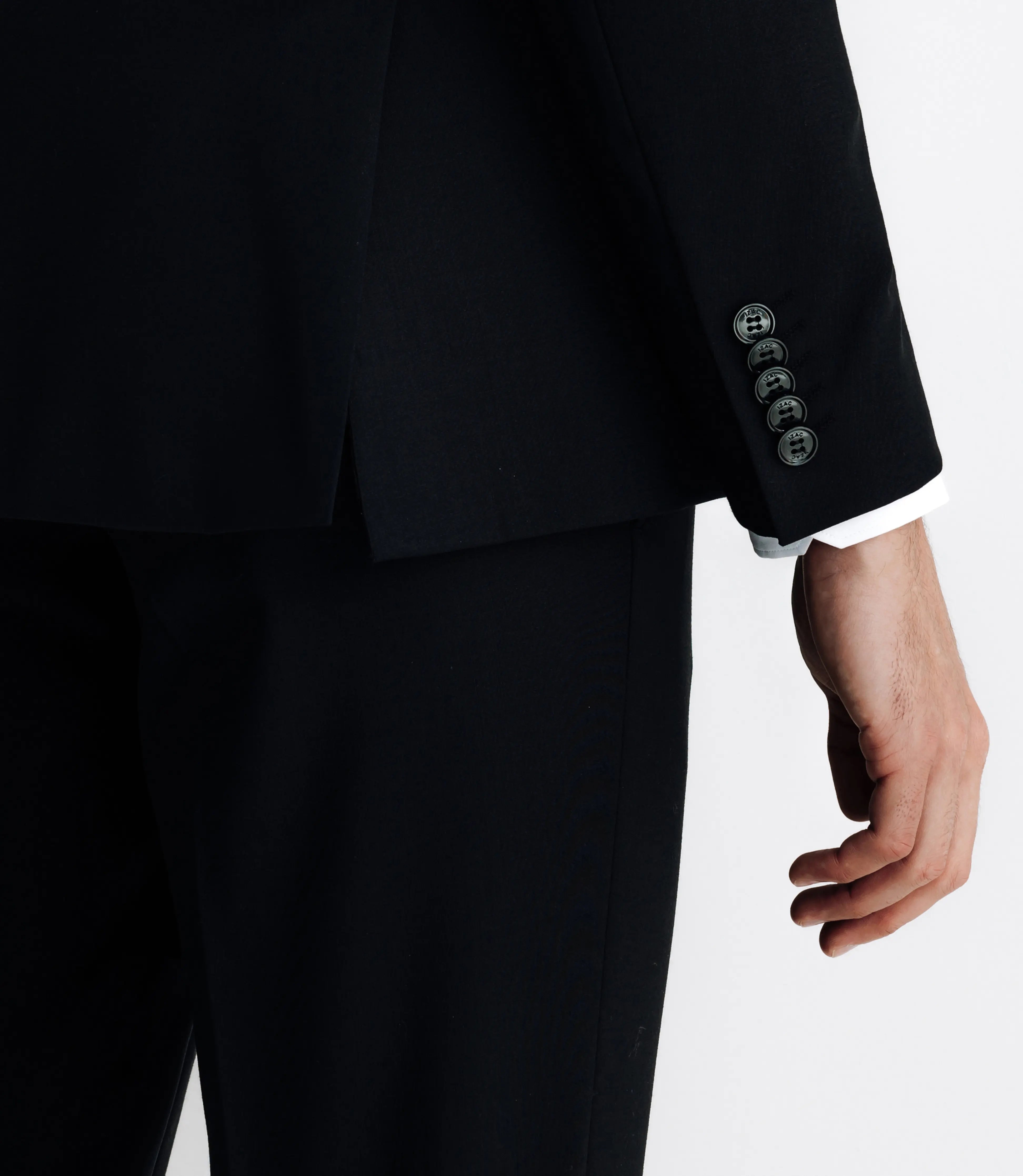 Costume croisé noir - IZAC