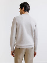 Beige round neck sweater