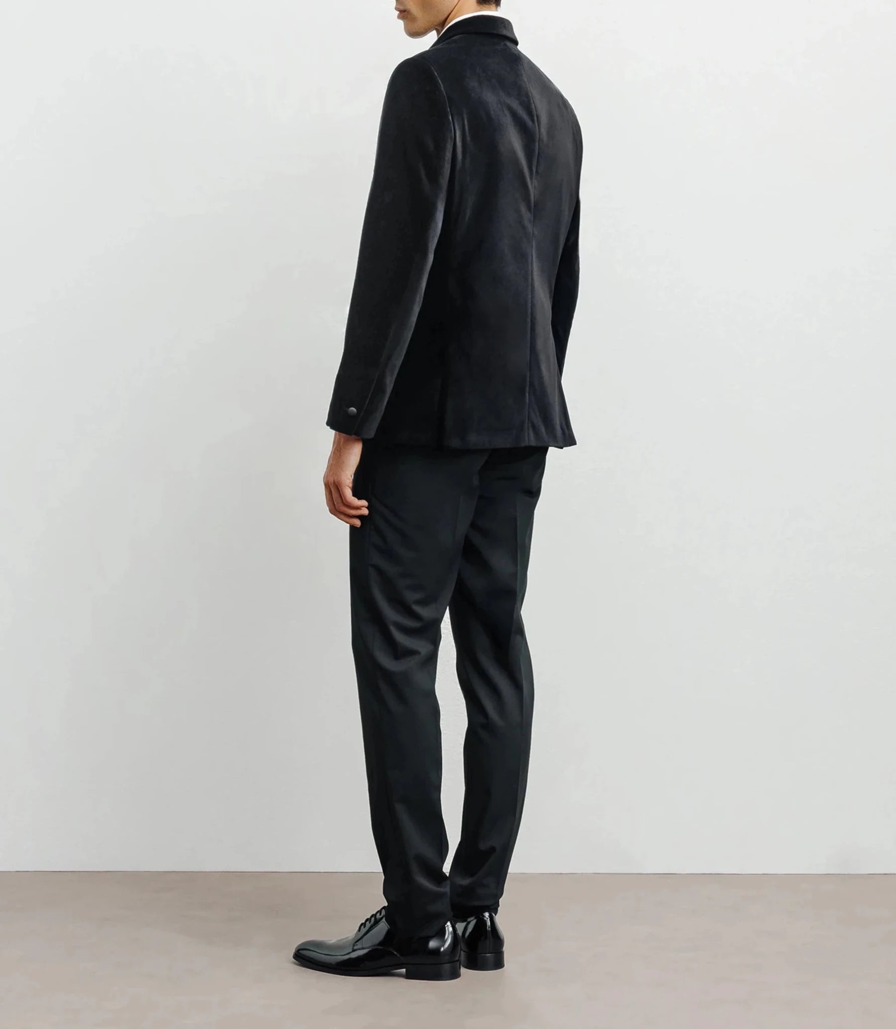 Black velvet city jacket