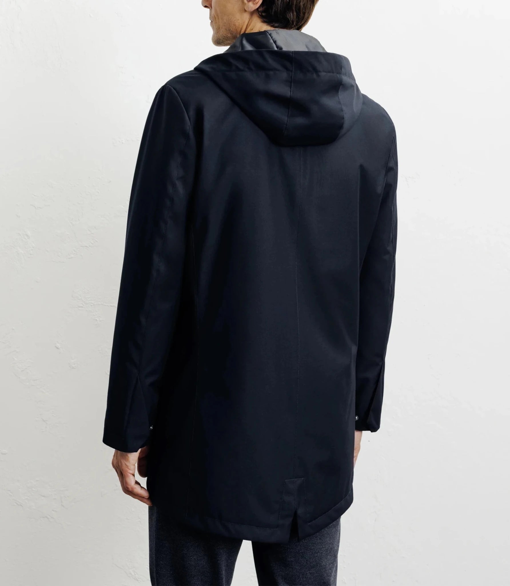 Parka légère à capuche marine - IZAC