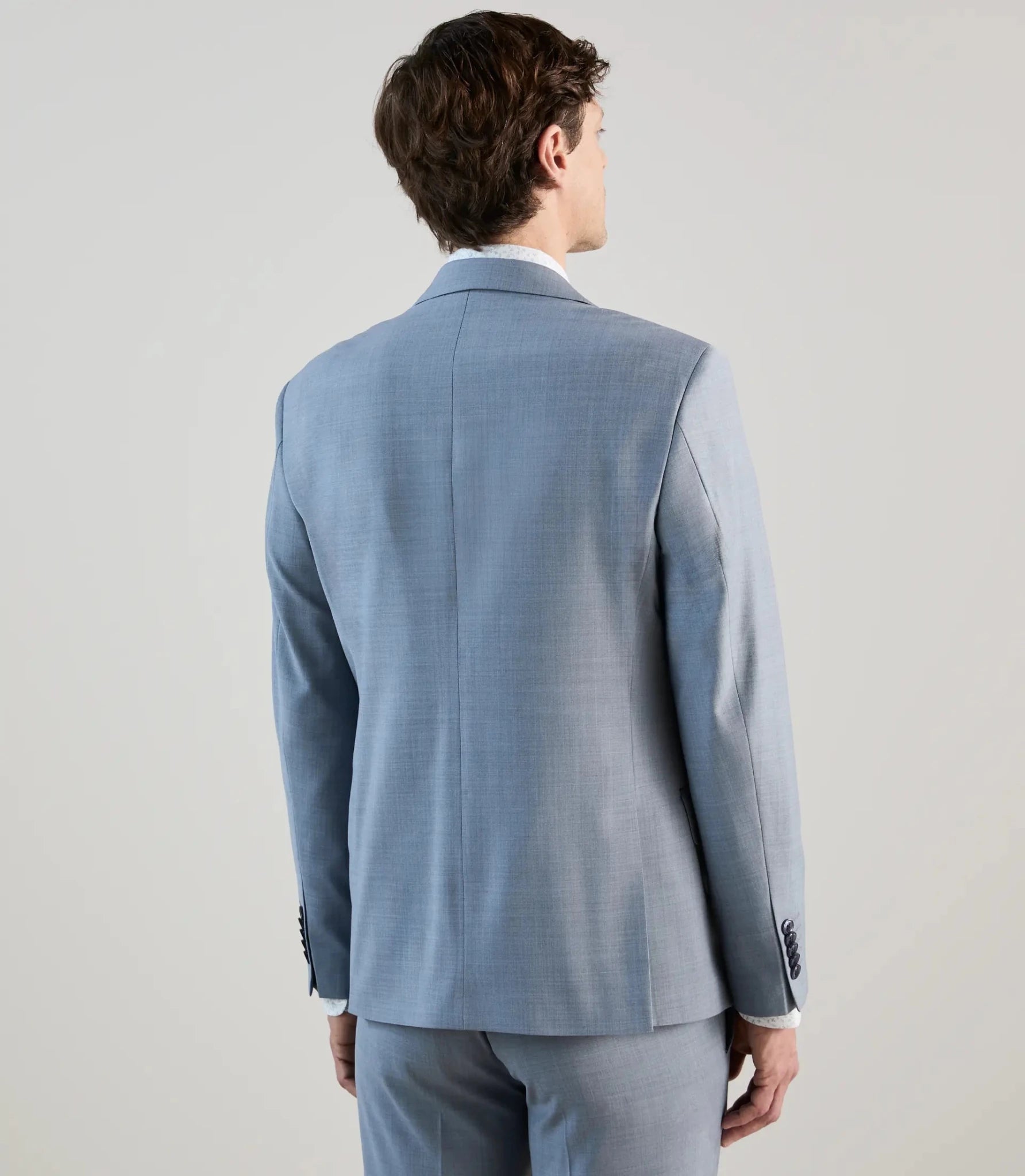 Costume 2 boutons bleu ciel - IZAC