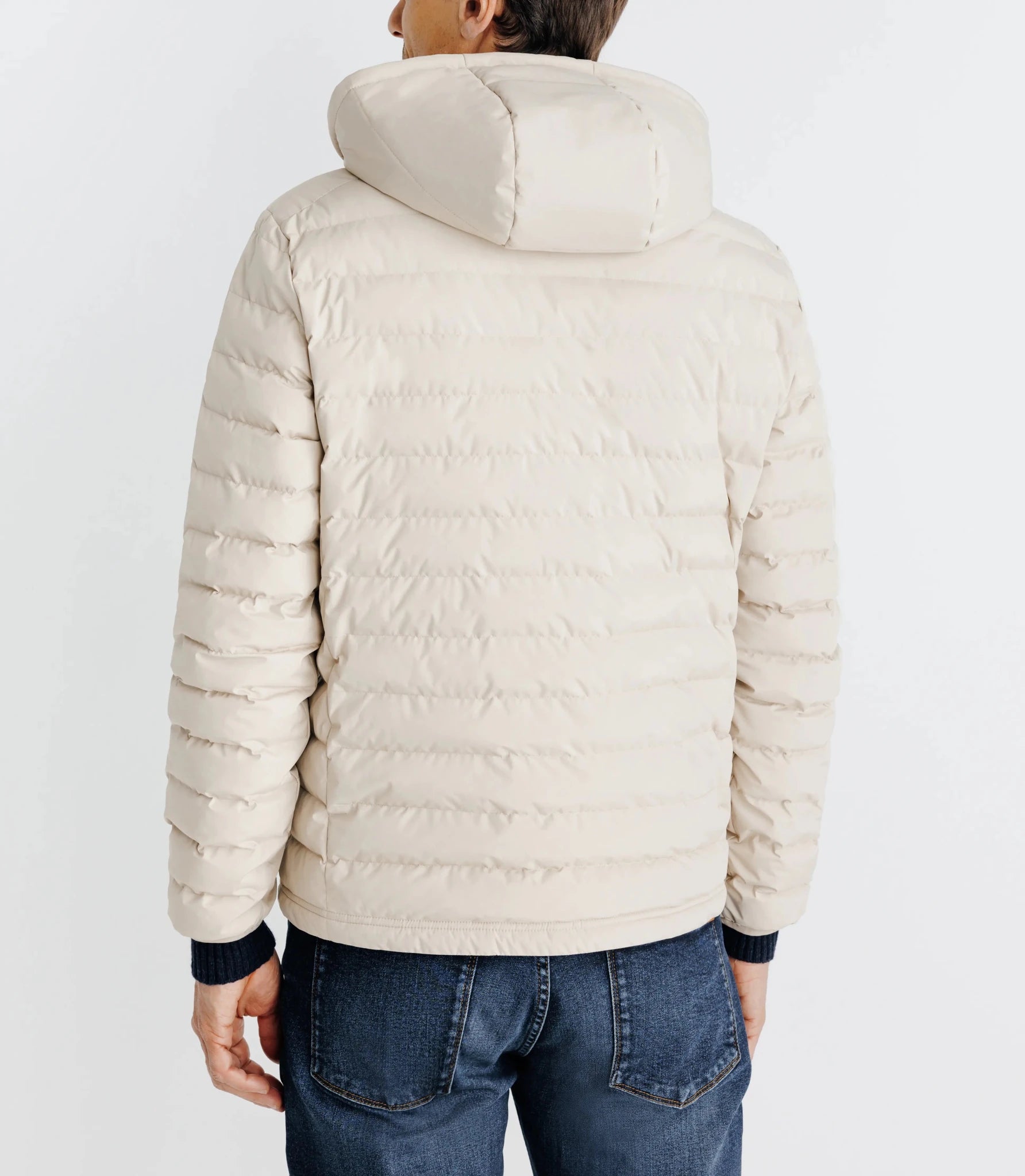 Doudoune avec capuche amovible beige