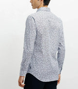 Sky flower print casual shirt