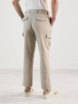 Pantalon cargo beige